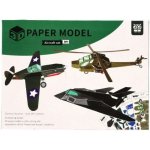 Modely 3D papírové letadla 8 ks v sáčku – Zboží Mobilmania