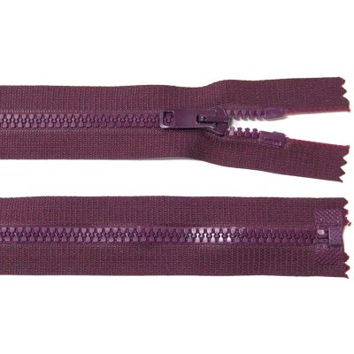 Kostěný zip no.5 rozepínací 80cm bundový color: 580 švestková – Hledejceny.cz