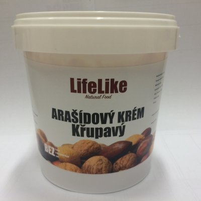 LifeLike Arašídový krém Křupavý Křupavý 1 kg – Hledejceny.cz
