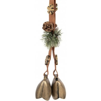 Clayre & Eef Vánoční dekorace se zvonky k zavěšení Vintage Doorbell - 8*12*50 cm – Hledejceny.cz