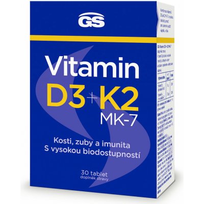 GS Vitamin D3 + Vitamin K2 30 tablet – Hledejceny.cz
