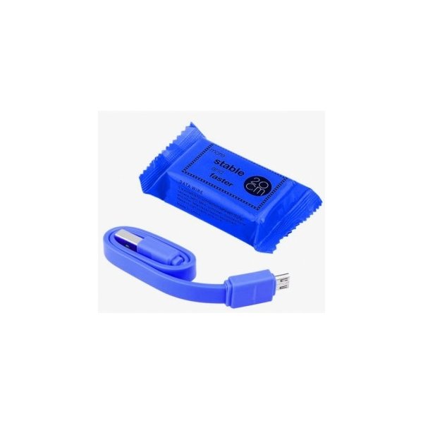 usb kabel SES 90010016 USB nabíjecí Micro USB, modrý