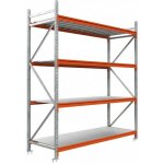 Majster Regál Longspan 200 x 150 x 80 4 police pozink oranžová – Hledejceny.cz