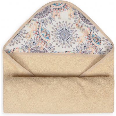 Babymatex Osuška s kapucí MAXI PRINT 100x100 cm Béžová – Hledejceny.cz