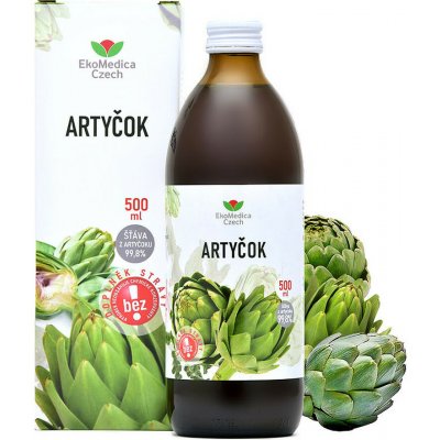 EkoMedica Artyčok 100% přírodní šťáva 500 ml – Hledejceny.cz