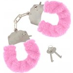 Toyjoy Furry Fun Cuffs plyšová kovová pouta – Zboží Mobilmania