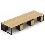 Nábytek Designový cz DEBZ39O Kancelářská sestava EPIC Z39 O dub černá – Zboží Dáma