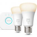 Philips Hue BT LED žárovka E27 9.5W teplá bílá 2ks chytrá LED žárovka 806 lm 2200-6500 K stmívatelná