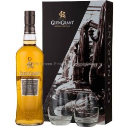 Glen Grant 12y 43% 0,7 l (dárkové balení 2 sklenice)