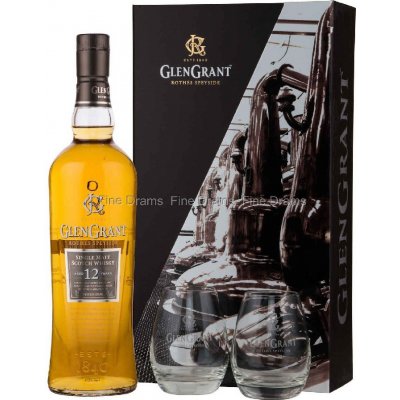 Glen Grant 12y 43% 0,7 l (dárkové balení 2 sklenice) – Hledejceny.cz