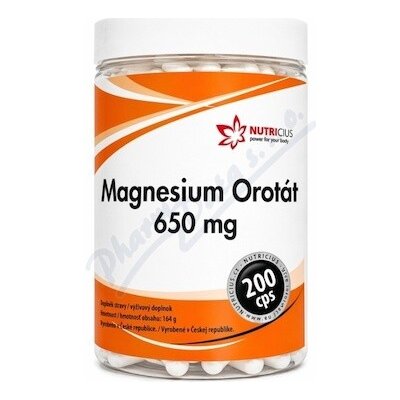 Nutricius Magnesium Orotát 650mg 200 kapslí – Hledejceny.cz