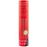 KOALA brčko nerezové rovné s čistítkem 20 ks – Zboží Dáma