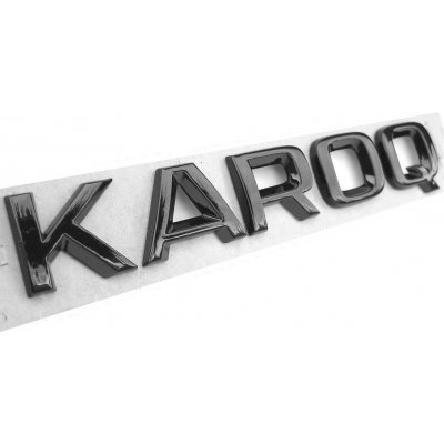 Škoda Auto Zadní nápis Karoq - originál v BLACK stylu MONTE CARLO – Sleviste.cz