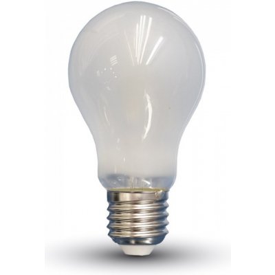 V-tac LED Filament Frost Cover žárovka 6W 660Lm , E27, A60, 2700K Teplá bílá 2700K – Zboží Mobilmania