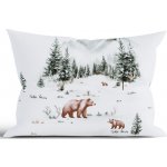 MKLuzkoviny.cz Vánoční bavlna Renforcé Medvědi v zimě 40 x 60 cm – Hledejceny.cz