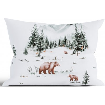 MKLuzkoviny.cz Vánoční bavlna Renforcé Medvědi v zimě 40 x 60 cm – Hledejceny.cz