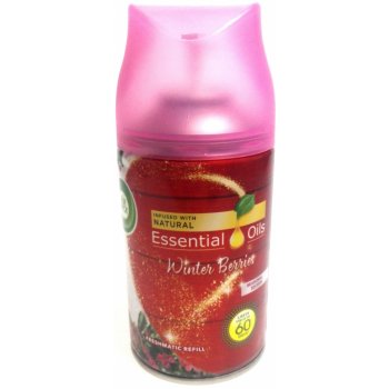 Air Wick Essential Oils Winter Berries - Zimní bobule automatický osvěžovač náhradní náplň 250 ml