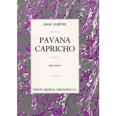 Unión Musical Ediciones Noty pro piano Albeniz Pavana Capricho Op.12 Piano