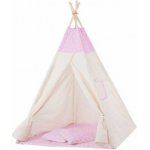 SPRINGOS TIP12-XG Teepee stan Růžový s hvězdami – Zboží Dáma