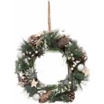 Atmosphera Vánoční věnec z přirozené látky, Ø 30 cm vícebarevná – Zboží Dáma