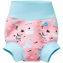 SplashAbout Kojenecké plavky New Happy Nappy růžové se zvířátky