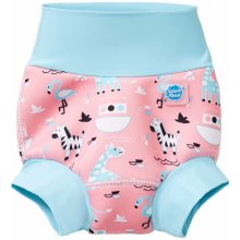 SplashAbout Kojenecké plavky New Happy Nappy růžové se zvířátky