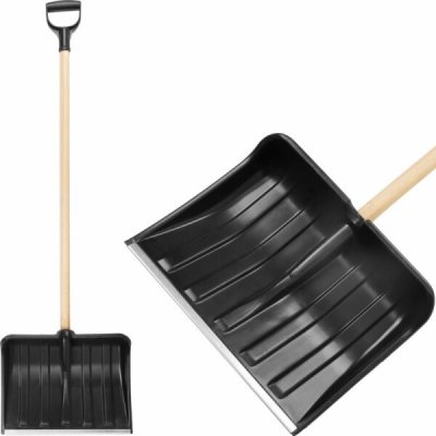 STREND PRO Snowman M0 400x310 mm lopata na sníh Pvc shrnovač dřevěná násada – Hledejceny.cz