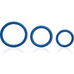 CalExotics Tri Rings Blue - Sada pružných erekčních kroužků Modrá – Zbozi.Blesk.cz