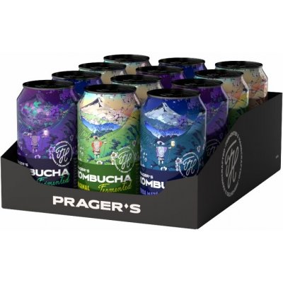 Prager's Kombucha Mixpack 12 x 330 ml – Zboží Dáma