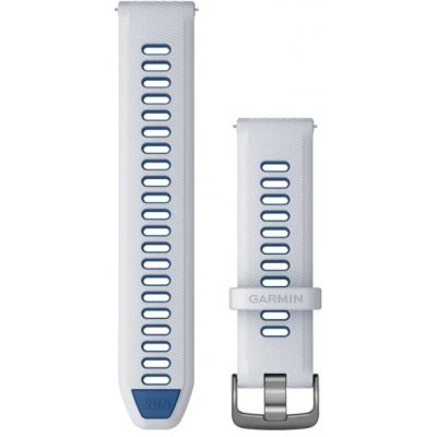 Garmin řemínek Quick Release 22, silikonový Whitestone/Tidal Blue 010-11251-A1 – Zboží Živě