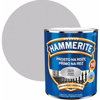 Akzo Nobel Hammerite přímo na rez, 0,70l hladká stříbrná