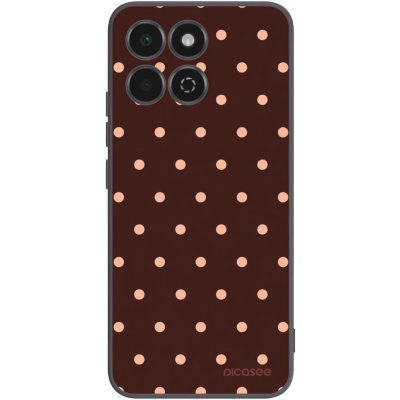 Picasee silikonový černý obal pro Honor 200 Smart 5G Peach Dots & Chocolate – Hledejceny.cz
