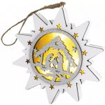 Retlux Vánoční dekorace Hvězda betlém RXL 463 dřevo WW 3 LED 1x CR2032 – Hledejceny.cz