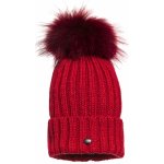 Goldbergh una beanie real raccoon fur dámská čepice red – Hledejceny.cz