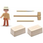 EFKO IGRÁČEK Archeolog figurka egyptské vykopávky mumie a soška bůh Hora – Zboží Dáma