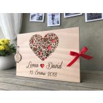 Black M Design – Black M Design DŘEVĚNÁ SVATEBNÍ KNIHA HOSTŮ - SRDCE Barva vnitřního papíru: ČERNÁ, Barva srdíček: Růžová – Zboží Dáma Black M Design – Black M Design DŘEVĚNÁ SVATEBNÍ KNIHA HOSTŮ - SRDCE Barva vnitřního papíru: ČERNÁ, Barva srdíček: Růžová – Zboží Dáma