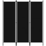 Shumee 3dílný paraván černý 150 x 180 cm – Zboží Mobilmania