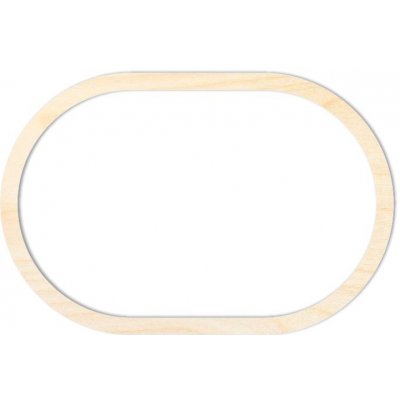 Chráněná dílna Dřevěný svět Oválná obruč 30 x 20 cm rám 15 mm – Hledejceny.cz