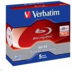 Verbatim BD-RE 25GB 2x, jewel, 5ks (43615) – Zboží Živě