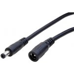 InLine Prodlužovací napájecí kabel se souosým konektorem 5,5 x 2,1mm, černý, 0,5m (26955B) - 19.42.0130 – Zboží Živě