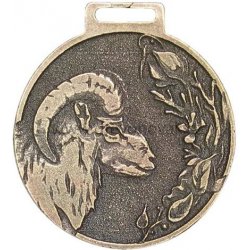 Dřevo Novák Medaile podle hodnocení CIC muflon č.847 zlatá medaile muflon