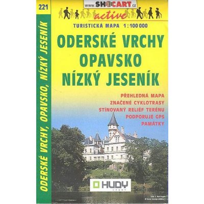 Mapa 221 Opavsko Oderské vrchy Nízký Jeseník 1:100 000 2003 – Zboží Mobilmania