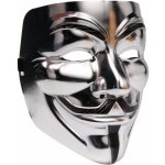 Maska Anonymous stříbrná
