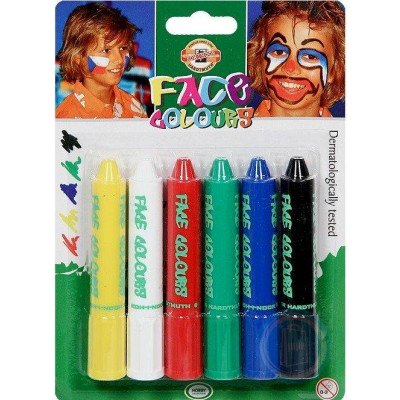 Koh-i-noor barvy na obličej 4610 6 ks – Zboží Mobilmania