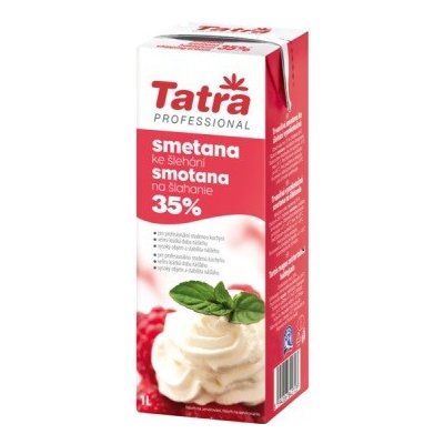 Tatra červený obal Smetana ke šlehání - 35% 1l – Zboží Mobilmania