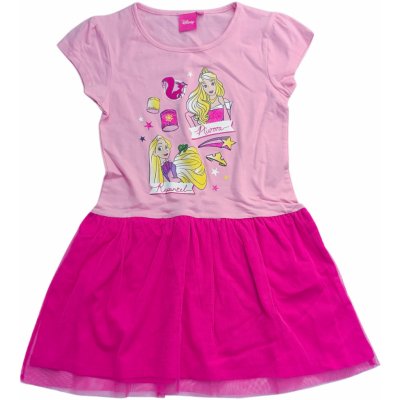 Sun City dívčí šaty PRINCEZNY Šípková Růženka a Locika tyl růžové – Zboží Mobilmania