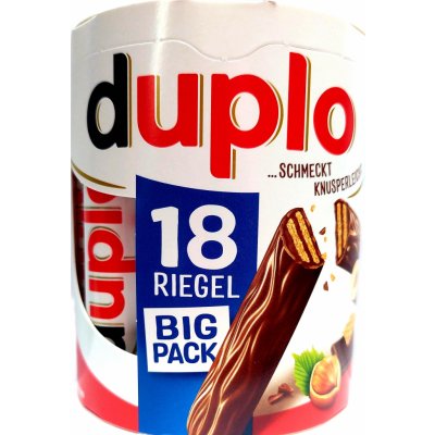 Duplo čokoládové tyčinky s oplatkou a ořechovým krémem 327 g – Zboží Dáma