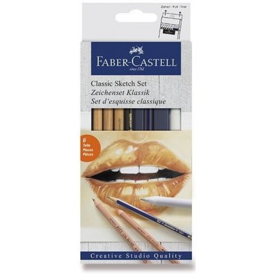 FABER-CASTELL Výtvarné potřeby Classic Sketch sada 6 ks – Hledejceny.cz