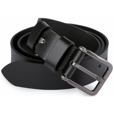 Pánský kožený pásek z buvolí kůže hladký 2 černá – Sleviste.cz