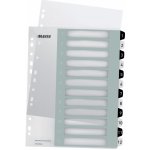 Celoplastové rejstříky Leitz Wow popisovatelné na počítači A4 Maxi, 1-12 – Zboží Živě